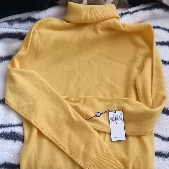 Polo by Ralph Lauren Yellow Turtleneck Sweater - Picture 3 of 4